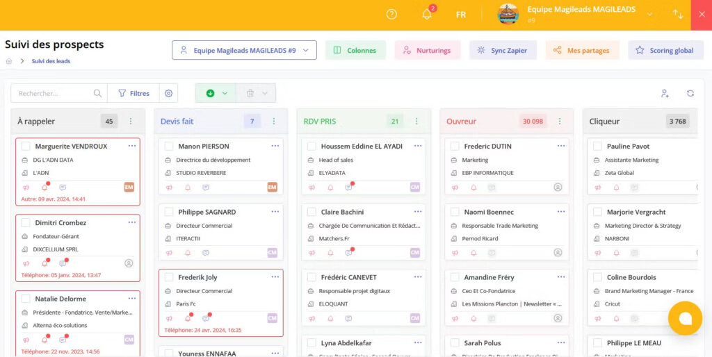 Découvrez la fonctionnalité "Suivi des leads" dans Magileads : Un outil puissant pour optimiser votre